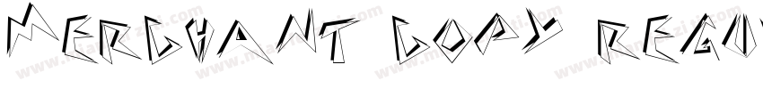 merchant copy regular字体转换